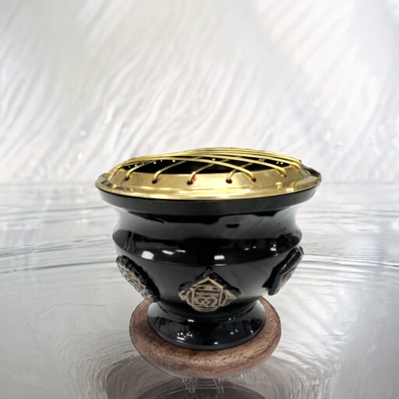 Aromatherapy Burner | Frankincense Burner - เทียน/เชิงเทียน - โลหะ สีทอง