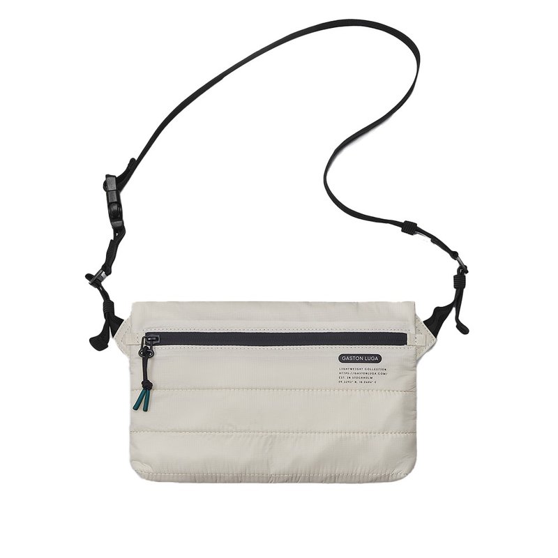 Gaston Luga Lightweight Bumbag Waist/Shoulder Sidepack - Cream White - กระเป๋าเป้สะพายหลัง - วัสดุอื่นๆ ขาว