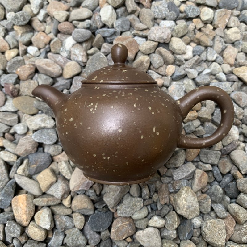 台灣【紫砂】名古屋紫砂手拉坯雪花壺12 - 茶壺/茶杯/茶具 - 陶 咖啡色
