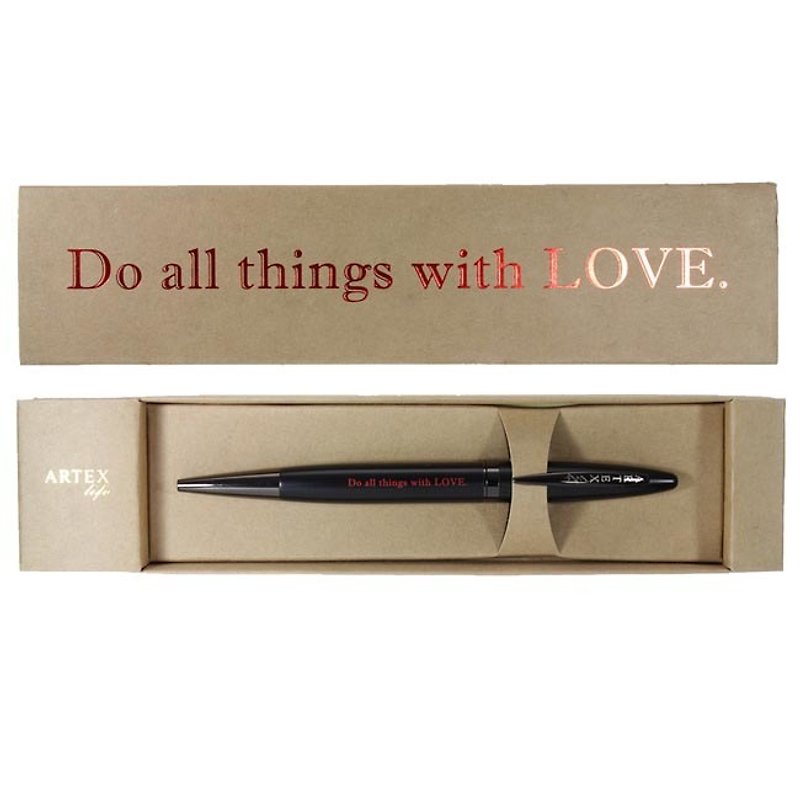 ARTEX life family life Introduction neutral ball pen Do all things with LOVE. - Rollerball Pens - Other Materials Black
