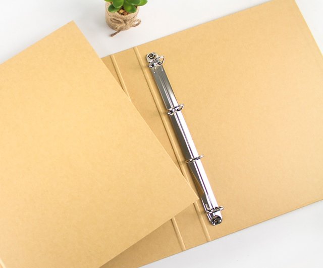 Chuyu A4 / 13K牛革4穴D字型クリップ/ファイルストレージ/空の