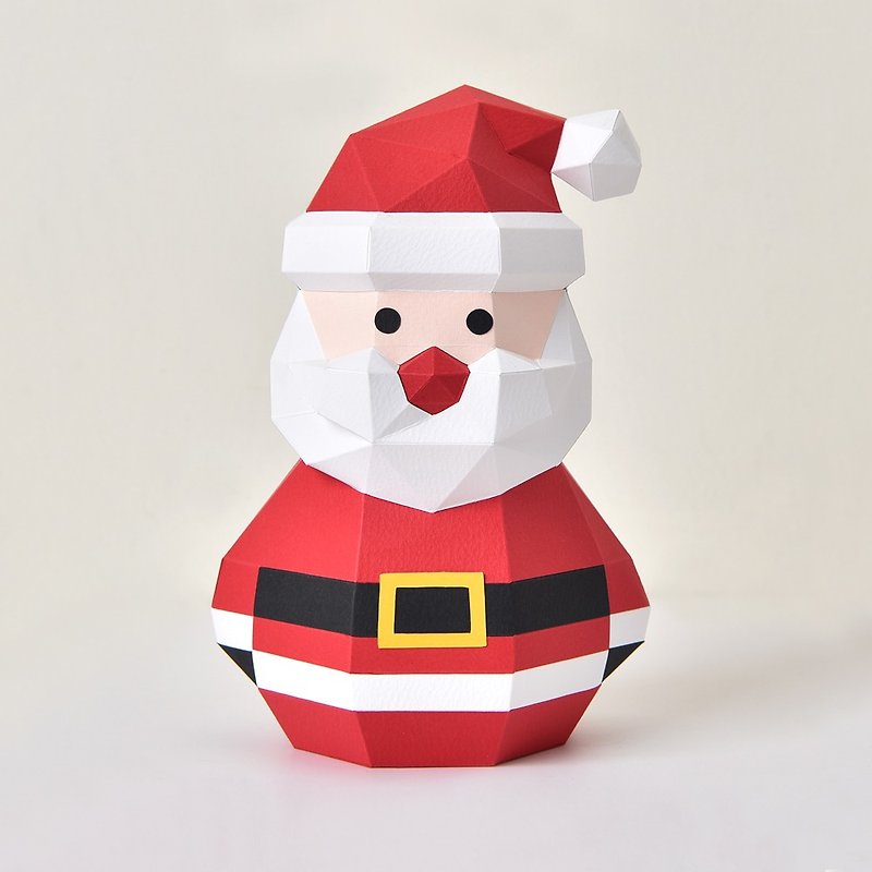 3D Paper Model-Make Good Finished Products-Holiday Series-Santa Claus-Christmas Decorations - Wood, Bamboo & Paper - Paper Multicolor
