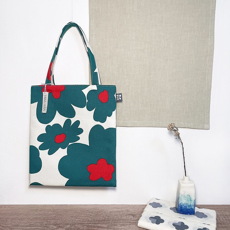 Walking bag/bag/Nordic flowers/3 colors - กระเป๋าถือ - ผ้าฝ้าย/ผ้าลินิน 