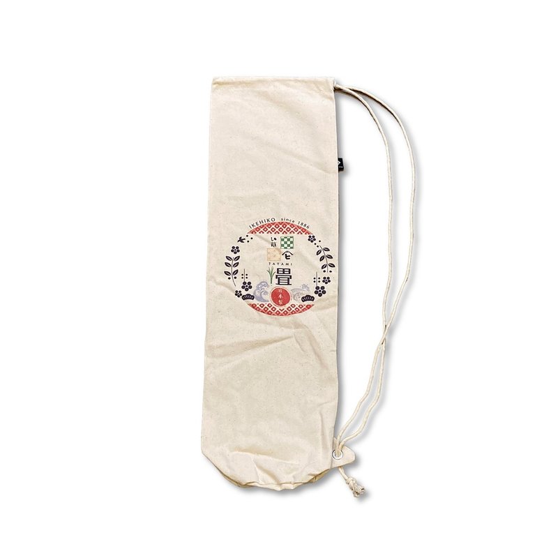 A printed fabric bag specifically designed for rush grass yoga mats - Yoga Mats - Cotton & Hemp 