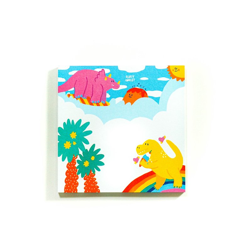 DINO BEACH MEMOPAD - Sticky Notes & Notepads - Paper Multicolor