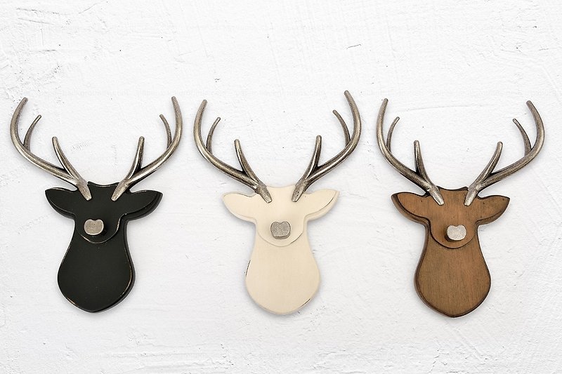 Wooden elk wall hanging - Hangers & Hooks - Wood 