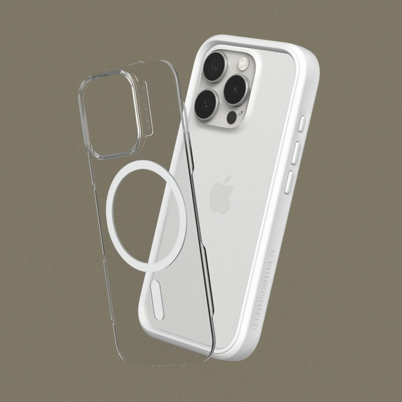 Mod NX (MagSafe compatible) super magnetic phone case/white for iPhone 16 series - เคส/ซองมือถือ - พลาสติก ขาว