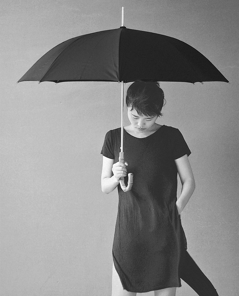 LISFORU簦  之竹節系列 - 雨傘/雨衣 - 竹 黑色