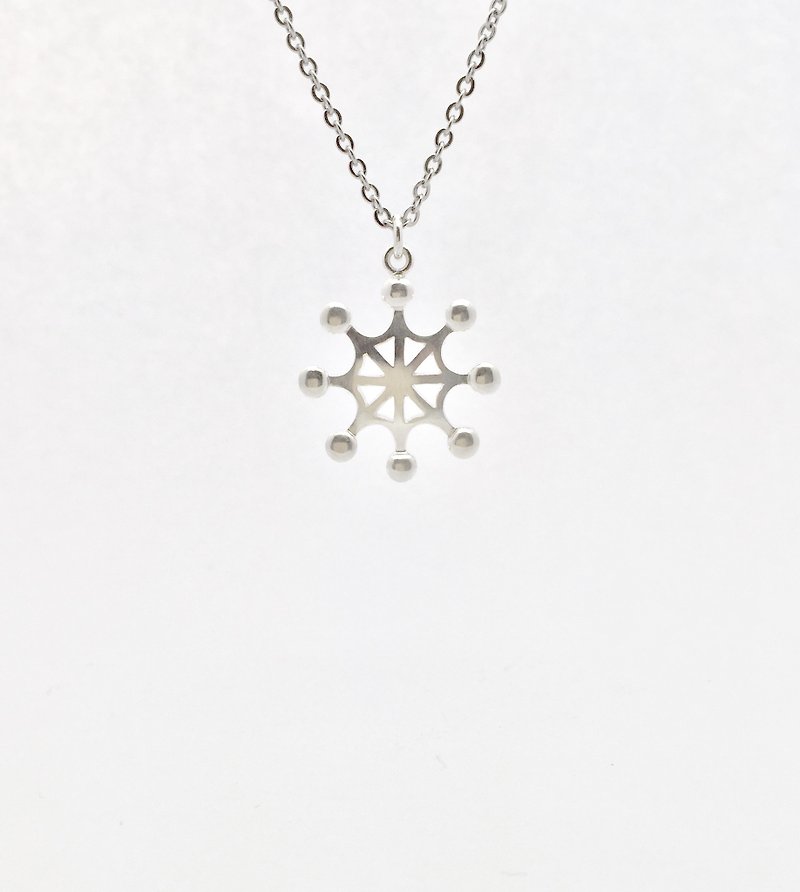 Yi Jewelry - Mastered Rudder 925 silver Necklace - สร้อยคอ - เงินแท้ สีเงิน