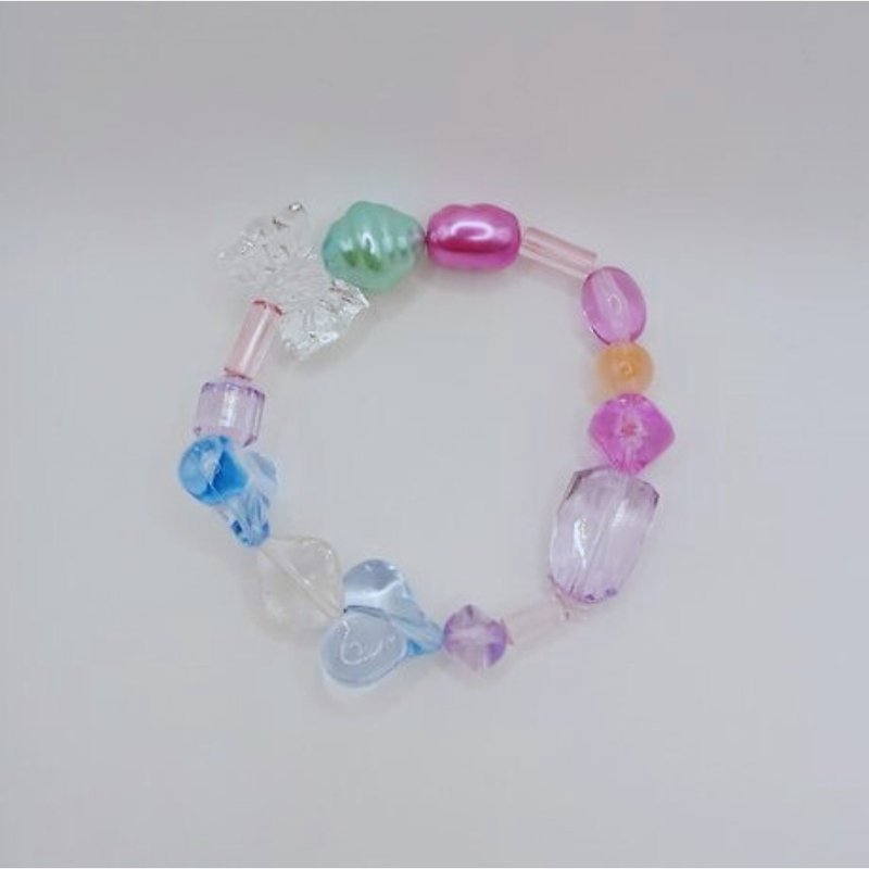 經典夢幻色手鍊 串珠飾品 - 手鍊/手環 - 其他材質 