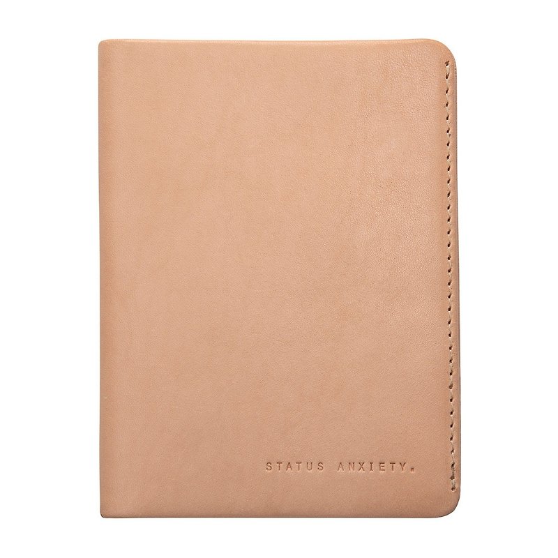 CONQUEST Passport Holder_Tan / Original Leather - ที่เก็บพาสปอร์ต - หนังแท้ สีนำ้ตาล