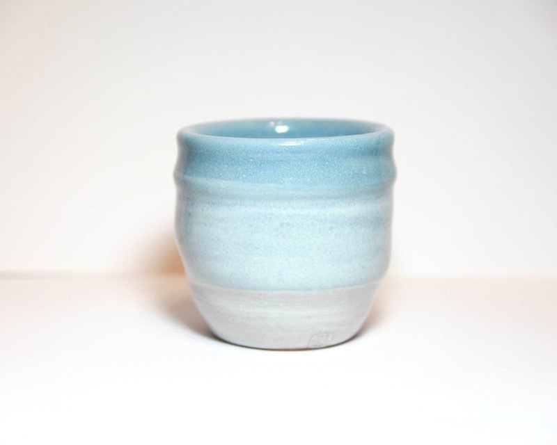 藏菁ㅣ海霧湛藍 漸層杯 - 茶壺/茶杯/茶具 - 陶 