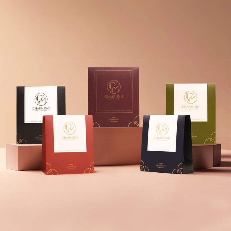 To help you convey the warmth of love, Charming Qiao Ming chocolate comprehensive five-box set, one box of each of five flavors - ช็อกโกแลต - วัสดุอื่นๆ หลากหลายสี