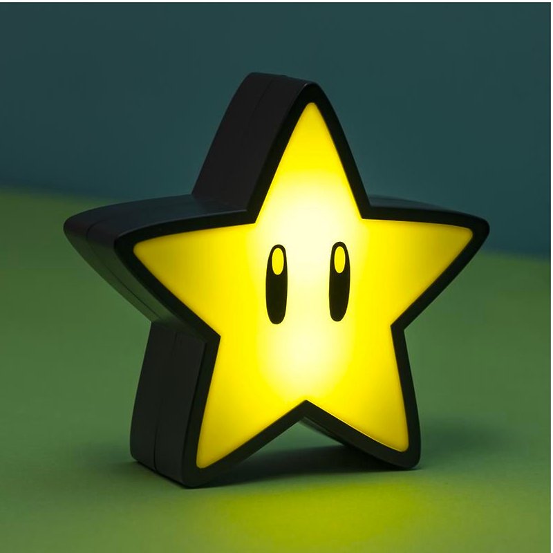 Officially Licensed Nintendo Mario Super Star Light with Sound - โคมไฟ - พลาสติก สีเหลือง