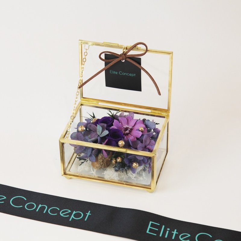 紫金 / 珠寶盒永生花 - 盆栽/植栽 - 植物．花 紫色