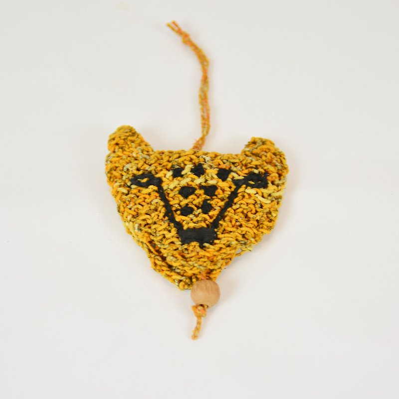 Forest good partner _ little prince's fox key bag _ fair trade - ที่ห้อยกุญแจ - ผ้าฝ้าย/ผ้าลินิน ขาว