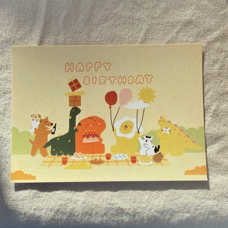 Celebrate Happy Birthday Postcard - Cards & Postcards - Paper Yellow