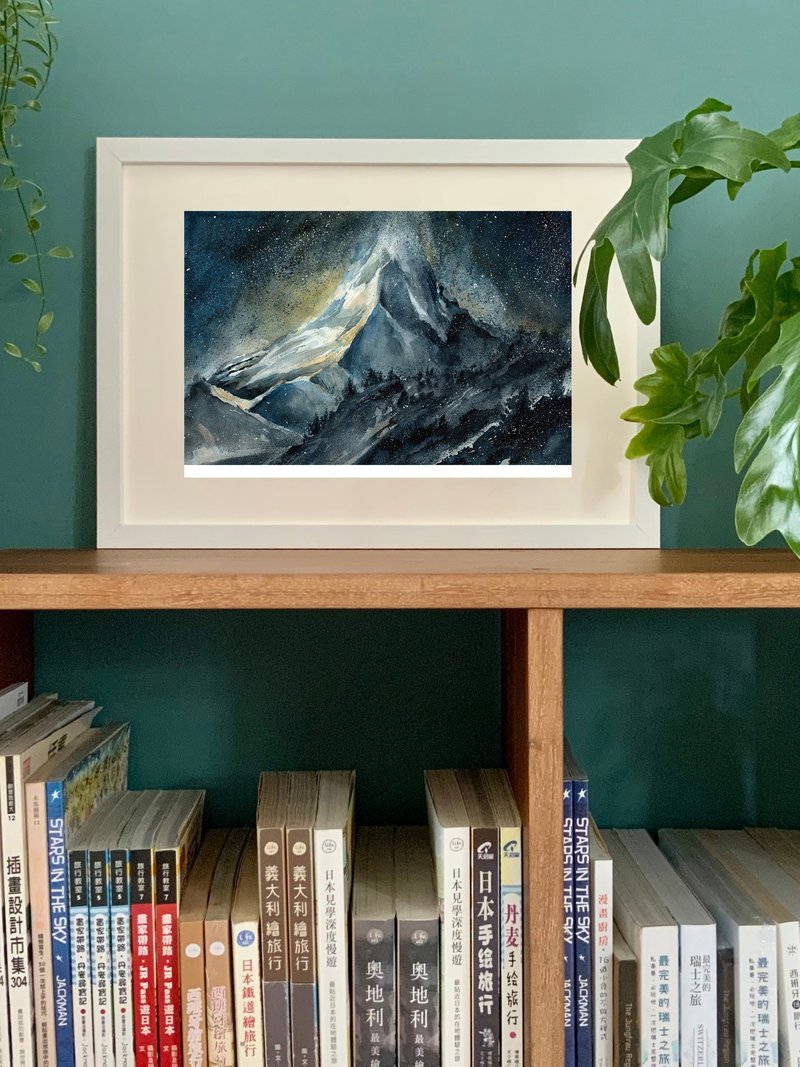 [Swiss Reproduction Painting] Matterhorn/Painter Wen Shaohui/You can enjoy 10% off by following our gallery - Posters - Paper 