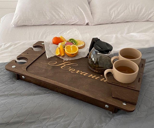 Wood Food Trays, Collapsible Tray