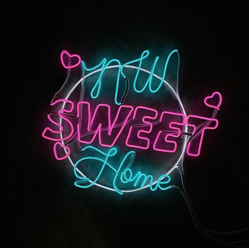 neonlite 客製霓虹文字圖案燈 /SWEET home/ - 燈具/燈飾 - 塑膠 粉紅色