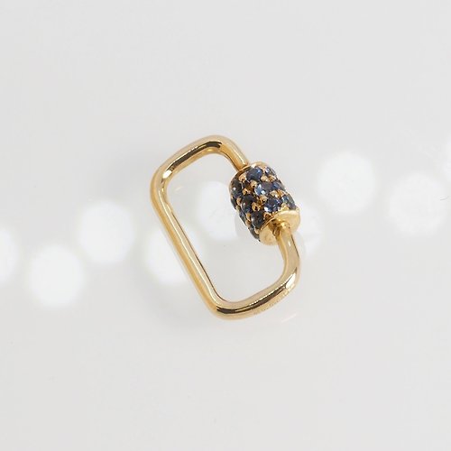 IRIZA Jewellery 18K金經典藍寶石吊咀 Blue Sapphire Classic Connector