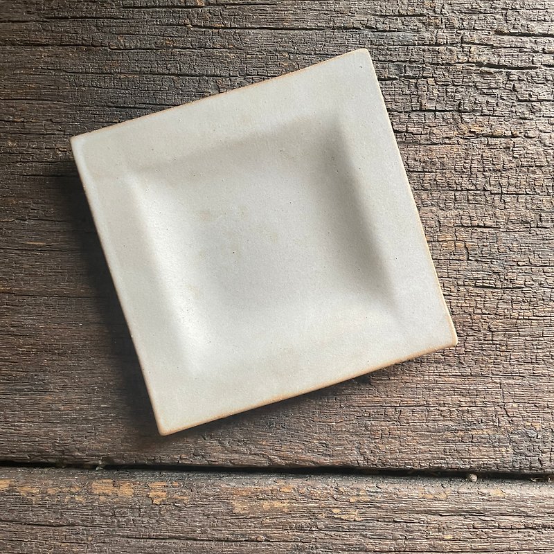 square small plate - Other - Pottery White