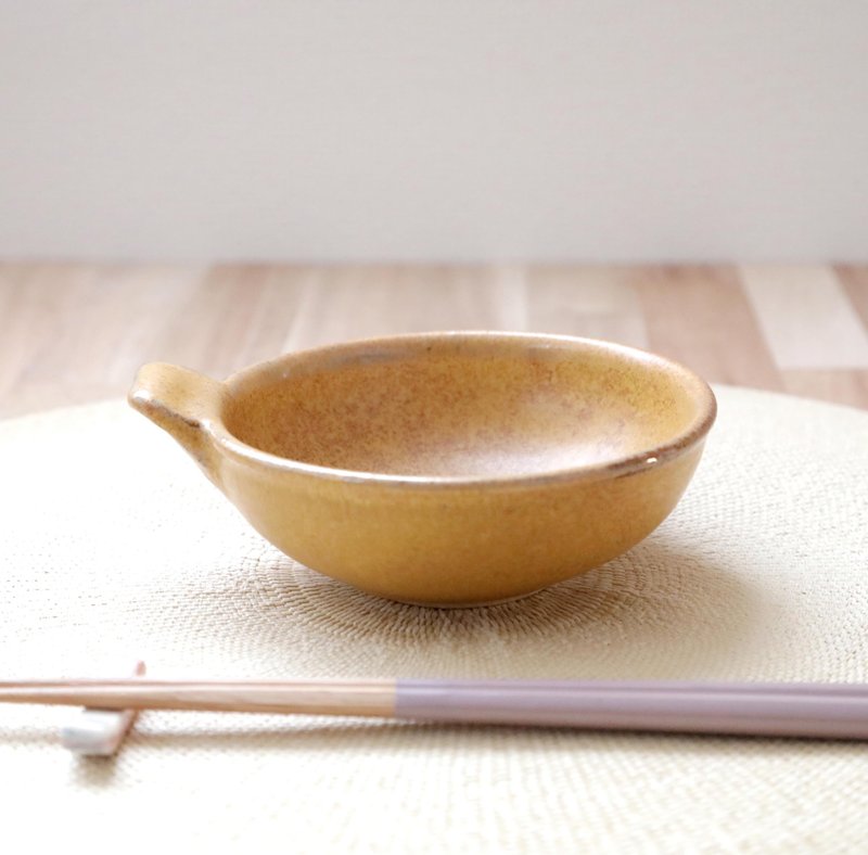 Yamabuki Yellow Donburi Bowl 3 - ถ้วยชาม - ดินเผา สีส้ม