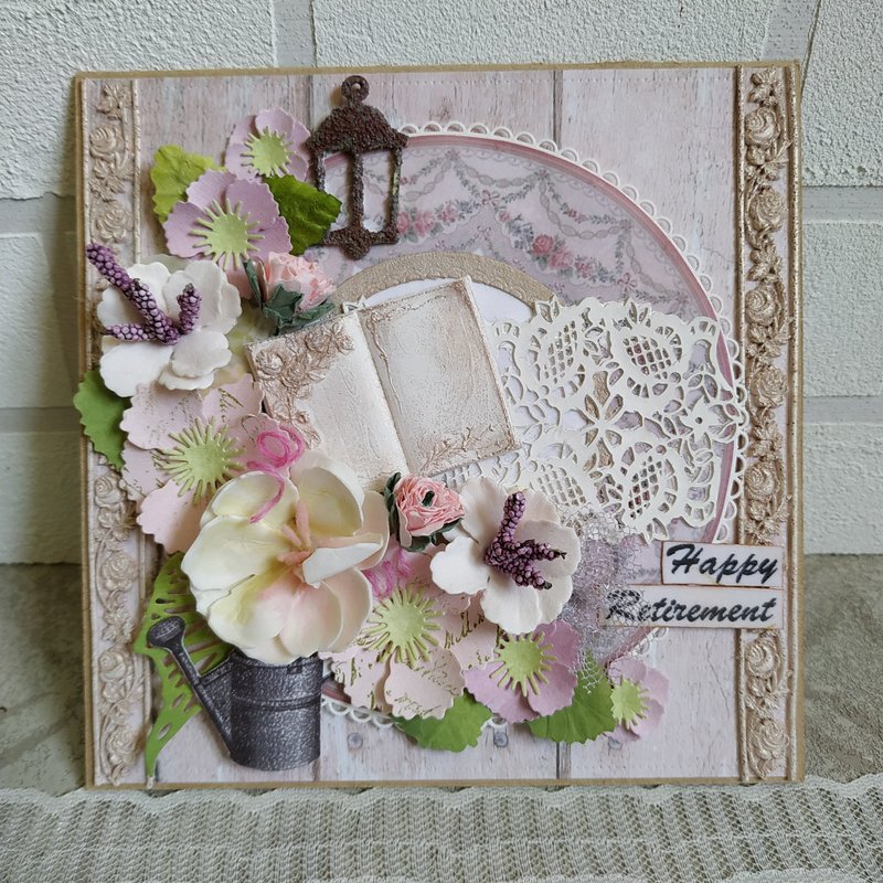 Personalised retirement card for mum, sister, aunt, for a colleague, teacher - 卡片/明信片 - 紙 多色