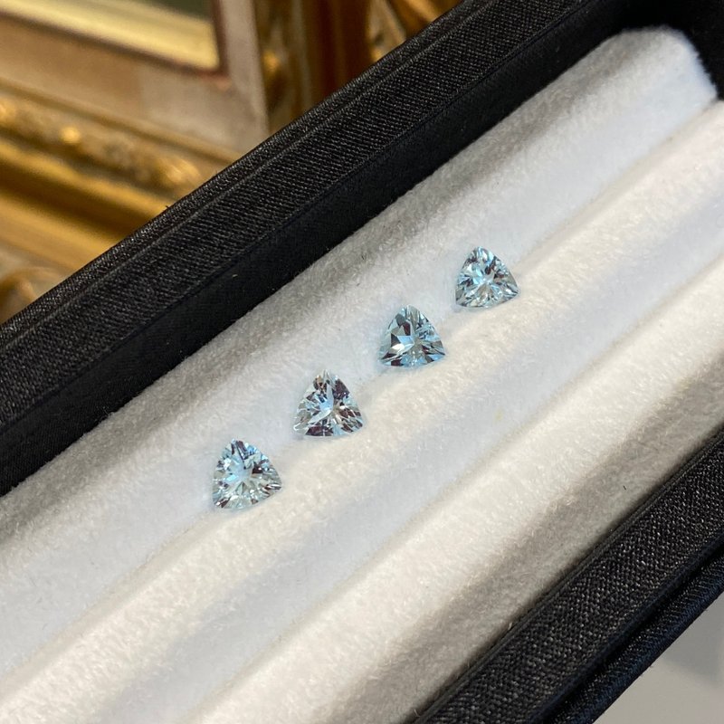 【裸石】海藍寶石 Aquamarine LAQ45/LAQ46/LAQ47/LAQ48 - 項鍊 - 寶石 藍色