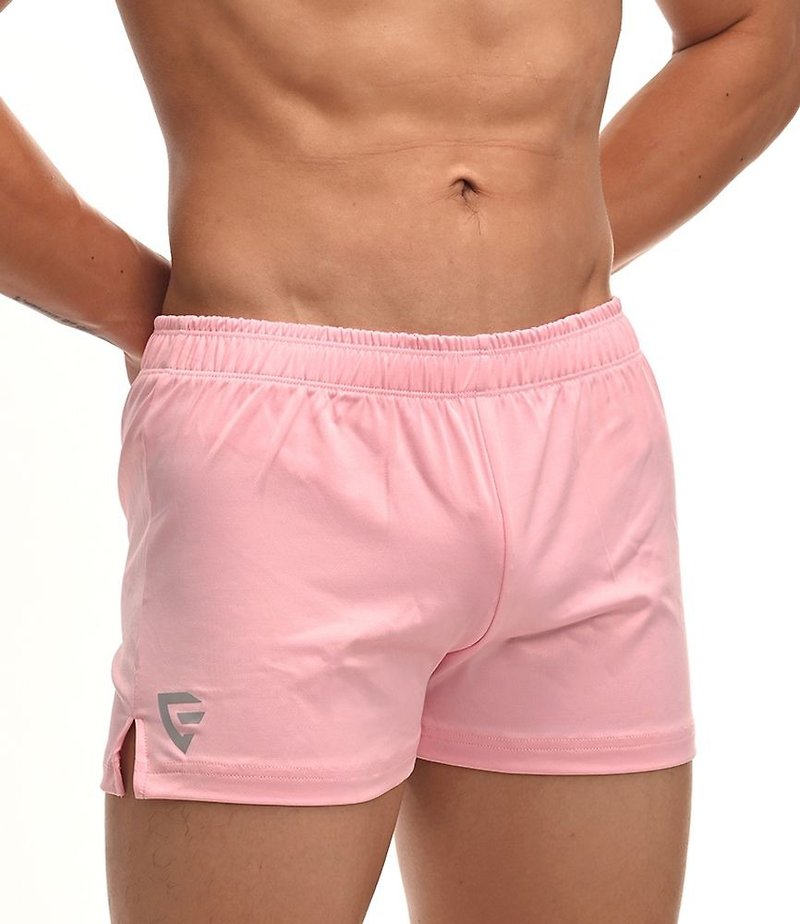Serious Gym 超透氣 機能運動短褲 - Pink - กางเกงขาสั้น - เส้นใยสังเคราะห์ สึชมพู