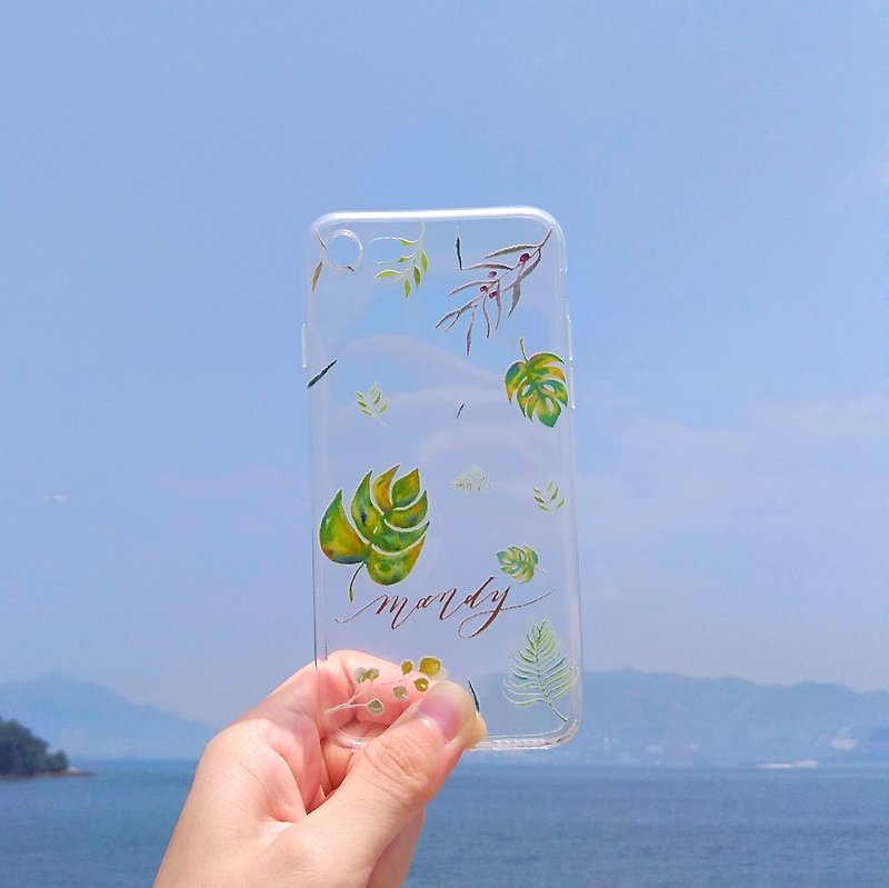 Mstandforc Botanical Leaves  Phone Case | Transparent | for iPhone and Android - Phone Cases - Plastic Multicolor