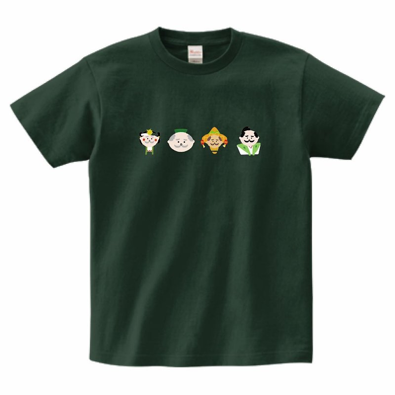 おちゃはかせ七変化Tシャツ - 女 T 恤 - 棉．麻 綠色