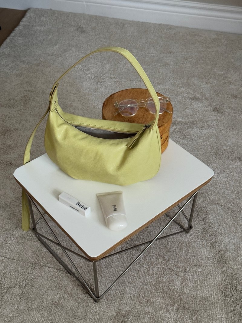 韓國 The Ally | HAILEY BAG | 黃色 | 手袋 單肩包 - 手提包/手提袋 - 人造皮革 黃色