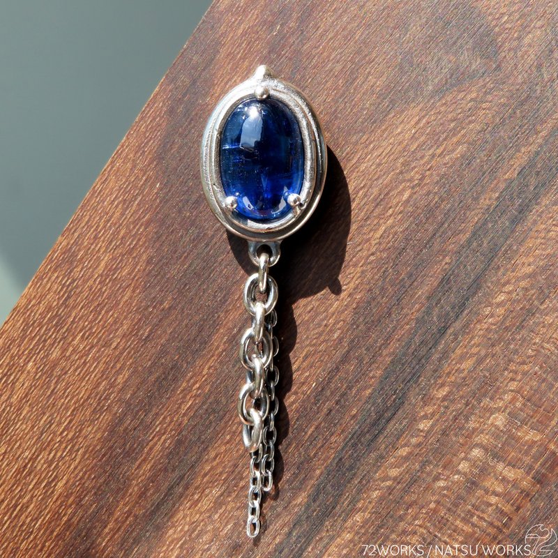 カイヤナイト ブローチ / Blue Kyanite Brooch - 胸針 - 寶石 藍色