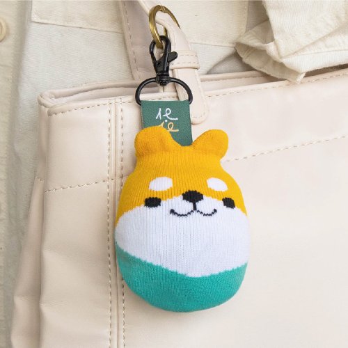 猴子設計 Monkey Design 環保購物袋【好收袋-柴犬】襪子造型 大容量提袋