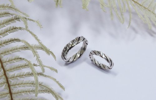 Ciao金工-Jewelry Design 【客製化禮物】純銀 麻花戒指【麻花】