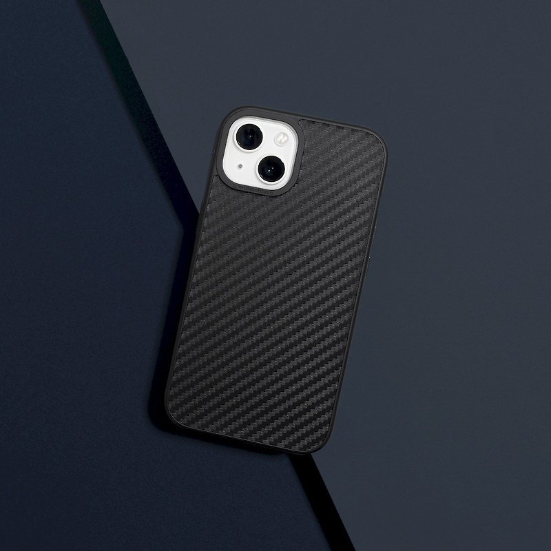 SolidSuit碳纖維紋路防摔手機殼-for iPhone 系列 - 手機殼/手機套 - 塑膠 黑色