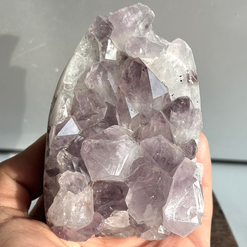 *大晶牙* 天然巴西紫水晶鎮 Amethyst - 擺飾/家飾品 - 水晶 紫色