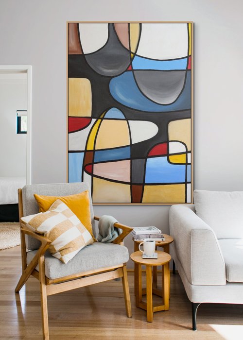 抽象画　アート　海外　インテリア　絵画　ギフト　原画　ミニマリスト　北欧　韓国 抽象画 アート 海外 インテリア 絵画 ギフト 原画 ミニマリスト