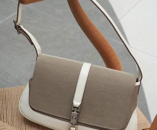 グッチ GUCCI ジャッキー バッグ ショルダー キャンバス ベージュ