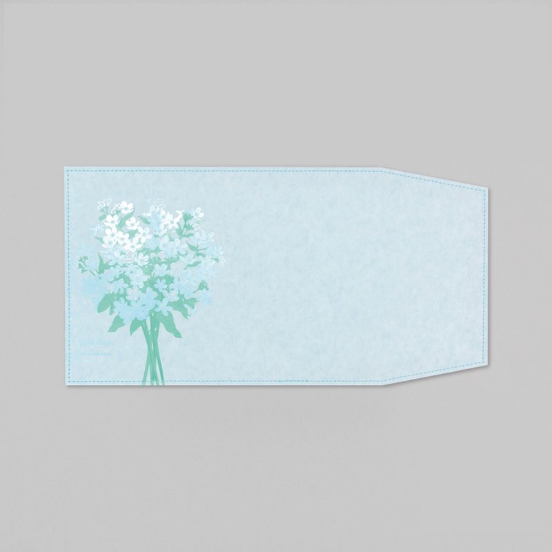 箔押植物書套 – 藍星花 - 書衣/書套 - 紙 藍色