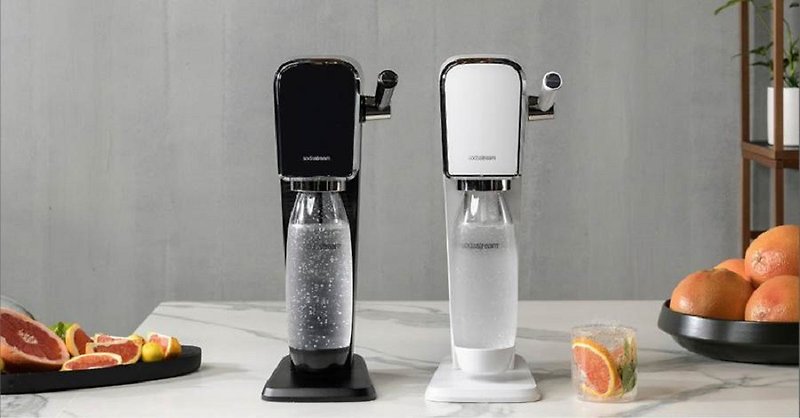 [Free water bottle-random color] ART automatic bottle-buckle sparkling water machine-black/white - เครื่องใช้ไฟฟ้าในครัว - โลหะ สีดำ
