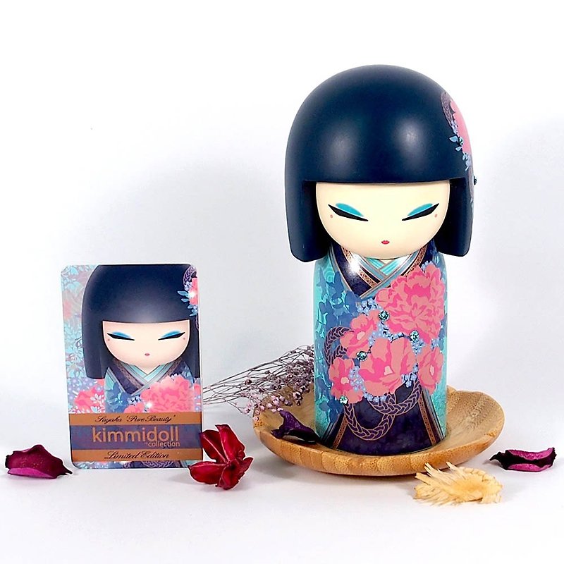 Limited Edition - Sayaka pure beauty [Kimmidoll collection and blessing - limited kimono] - ของวางตกแต่ง - วัสดุอื่นๆ สีน้ำเงิน