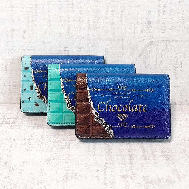 名刺入れ チョコレート チョコミント / カード入れ カードケース - 名刺入れ・カードケース - 合皮 