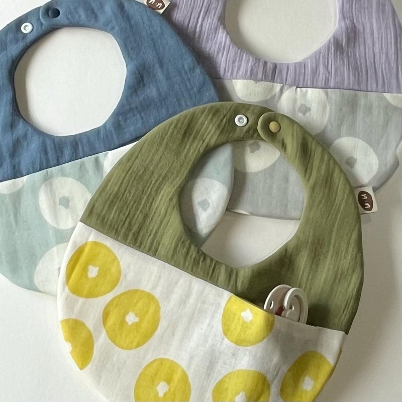 Bagel Hidden Pocket Bib - Bibs - Cotton & Hemp 