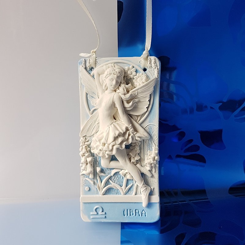 Aroma Stone wall plaque - Zodiac Fairy Libra - Fragrances - Other Materials Blue