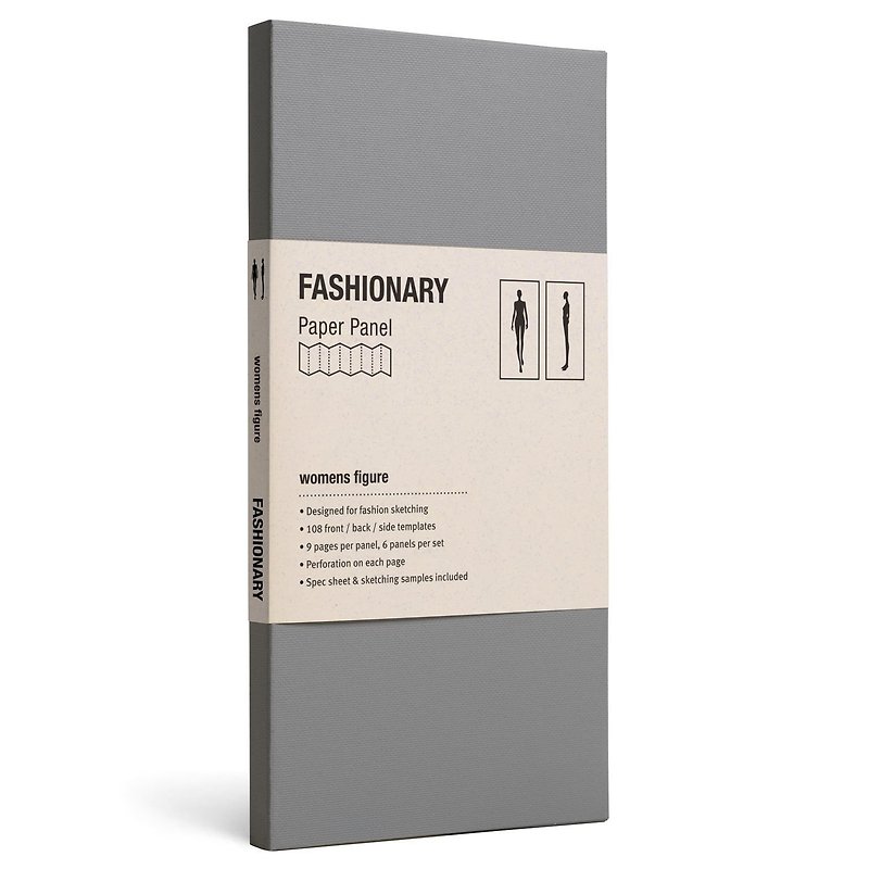 FASHIONARY model card / female version / body shape - Notebooks & Journals - Paper 