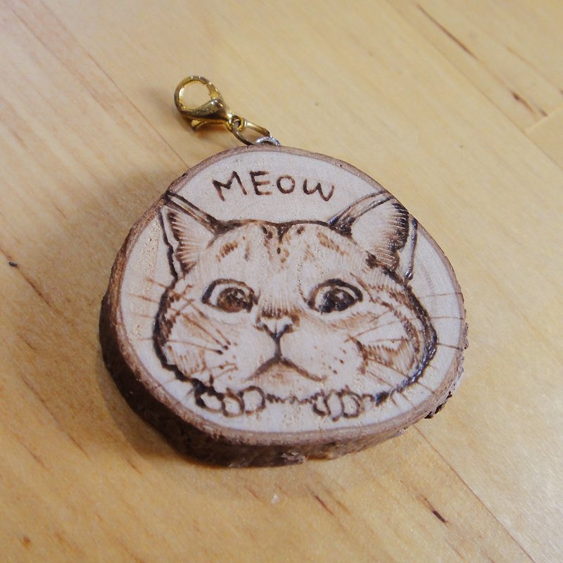 Log Burning Custom Pet Tag-Please do not subscribe directly when you open an exclusive store - Collars & Leashes - Wood Brown
