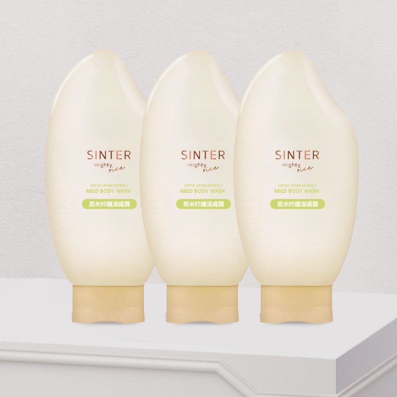 【SINTER 顏璽】(買二送1) 晶米吟釀潔膚露３件組 300mlx3 - 沐浴乳/沐浴用品 - 其他材質 透明