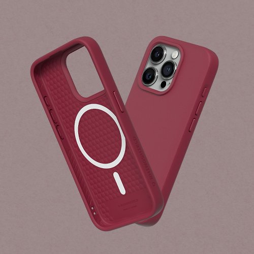 犀牛盾RHINOSHIELD SolidSuit(MagSafe兼容)超強磁吸手機殼/酒紅-for iPhone 系列